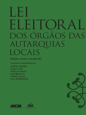 cover image of Lei Eleitoral dos Orgãos das Autarquias Locais
